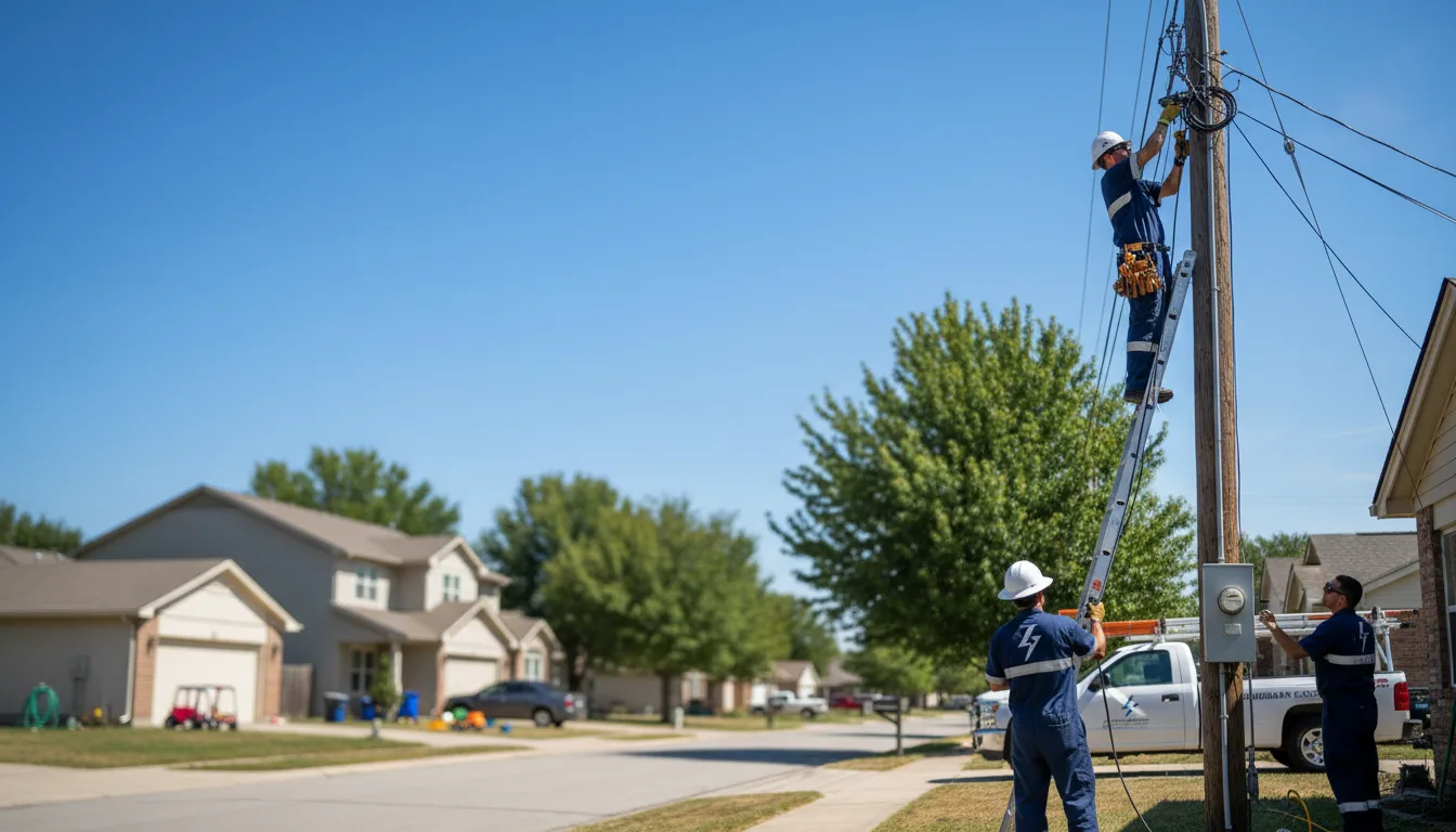 Residential electrician providing installation services in Lanexa, VA